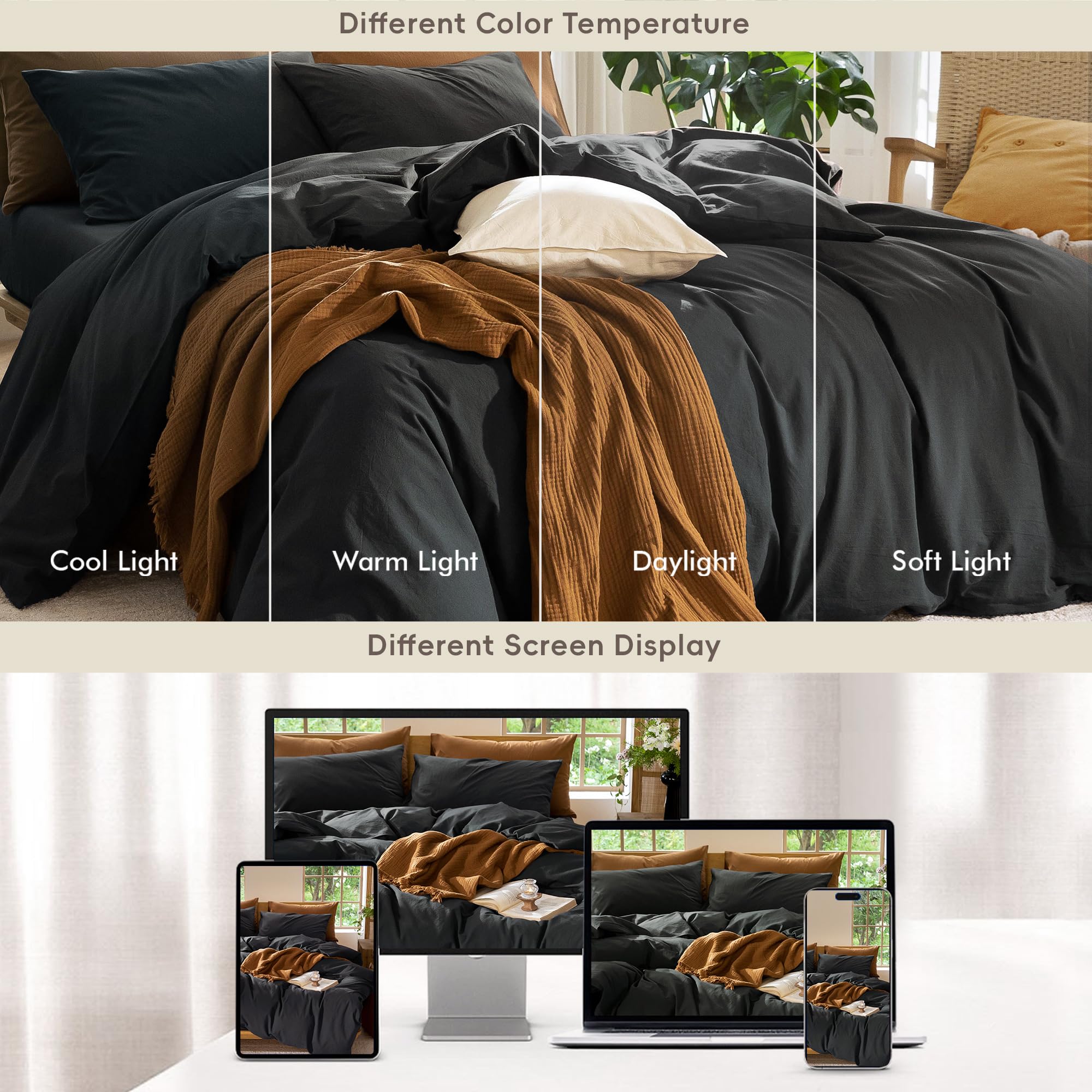 MooMee styled bedroom with duvet set showing inviting resort-like comfort