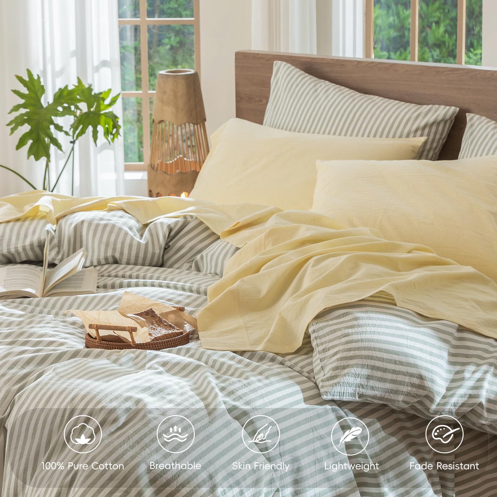 MooMee flat sheet laid flat showing generous dimensions and coverage