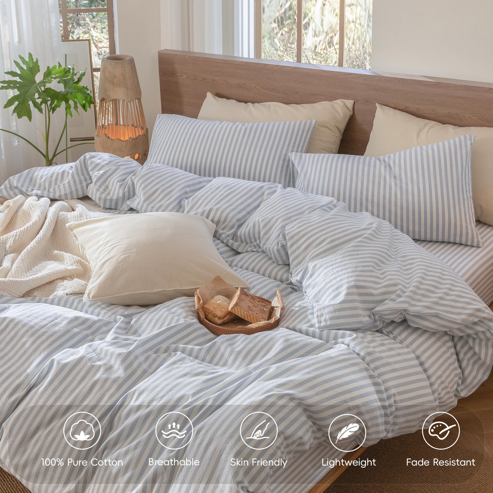 MooMee pillowcase envelope closure detail ensuring tidy pillows all night