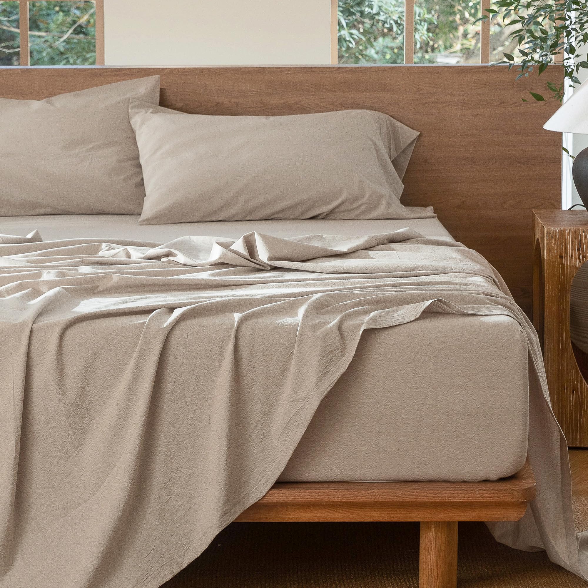 MooMee pillowcases open-end closure laid flat showing easy use benefit