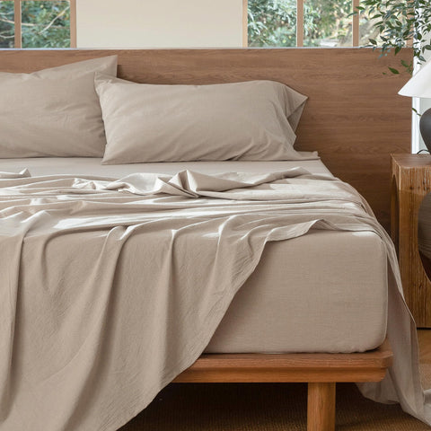 MooMee pillowcases open-end closure laid flat showing easy use benefit