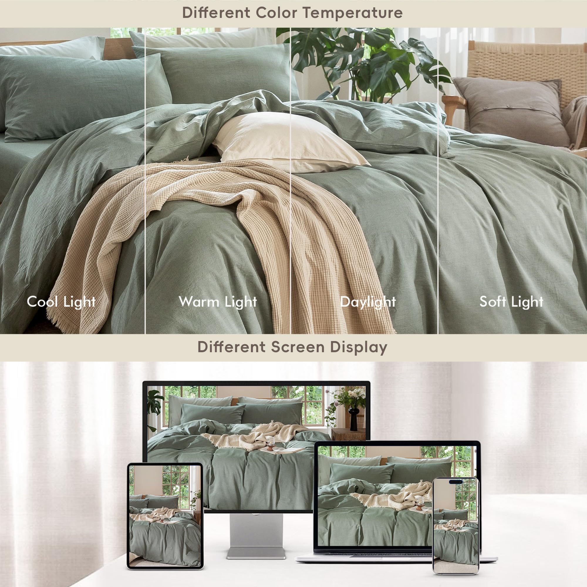 MooMee king size comparison demonstrating dimensions and proper bed coverage