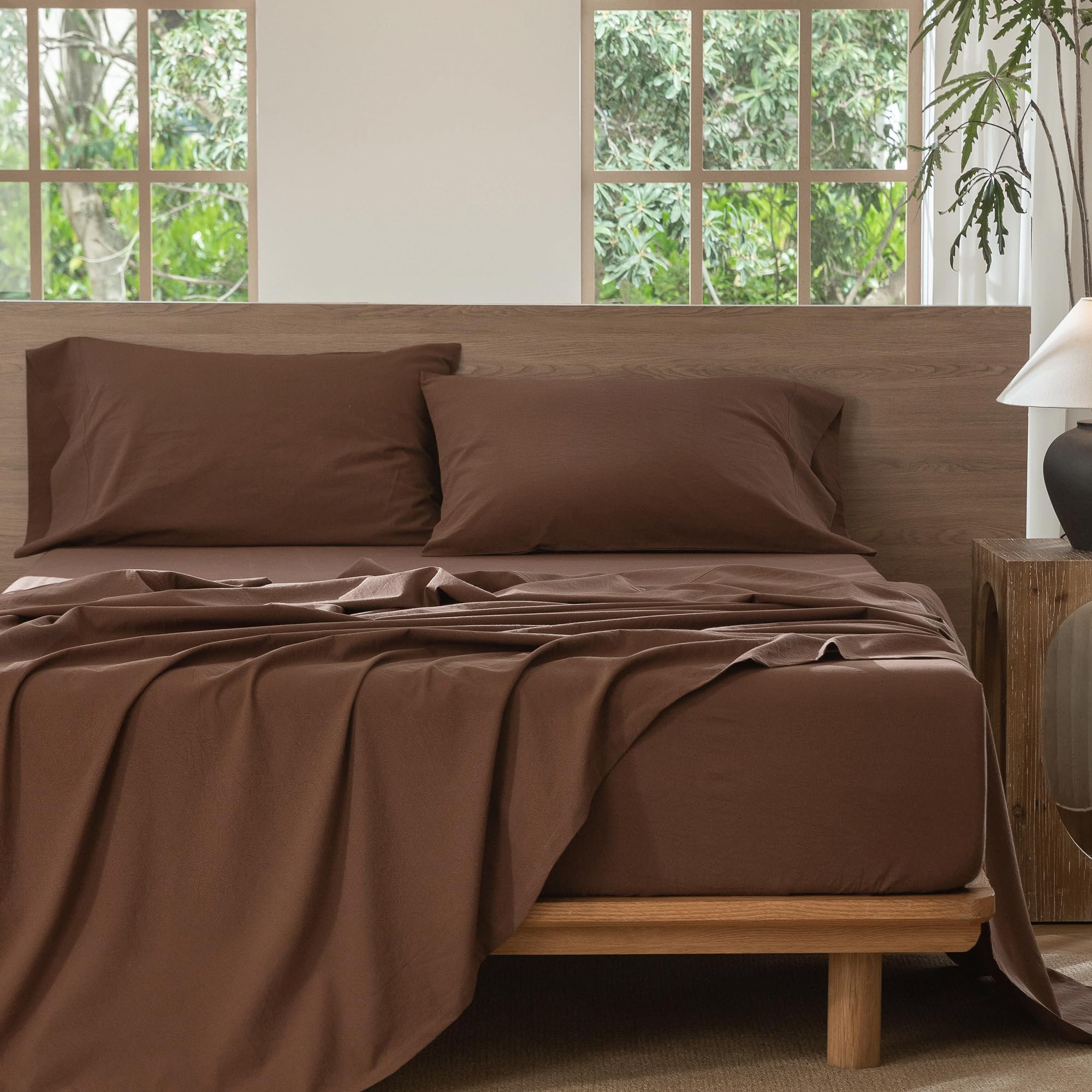 MooMee pillowcases with open-end closure displaying easy pillow insertion and neat look