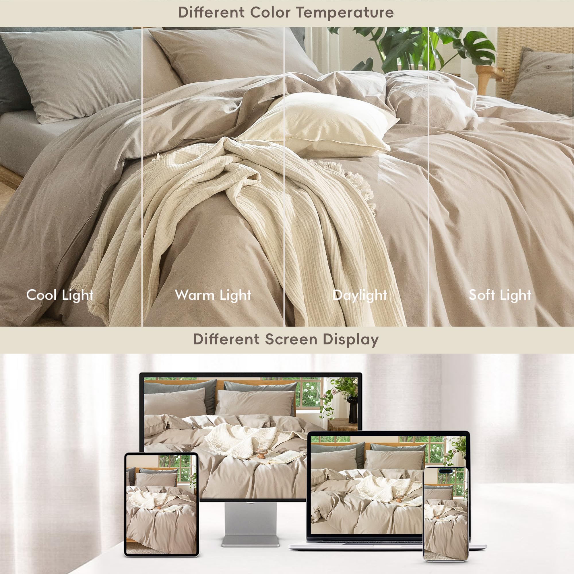 King-size MooMee duvet on bed for scale and accurate sizing view