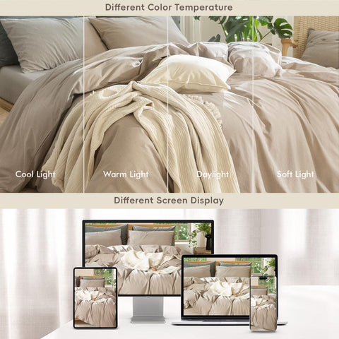 King-size MooMee duvet on bed for scale and accurate sizing view