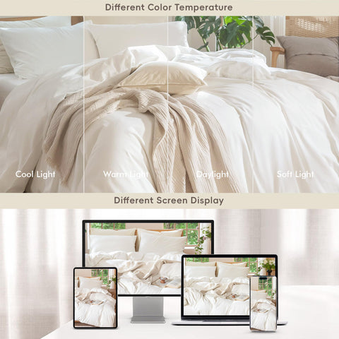 MooMee size comparison on a queen bed to illustrate full coverage fit