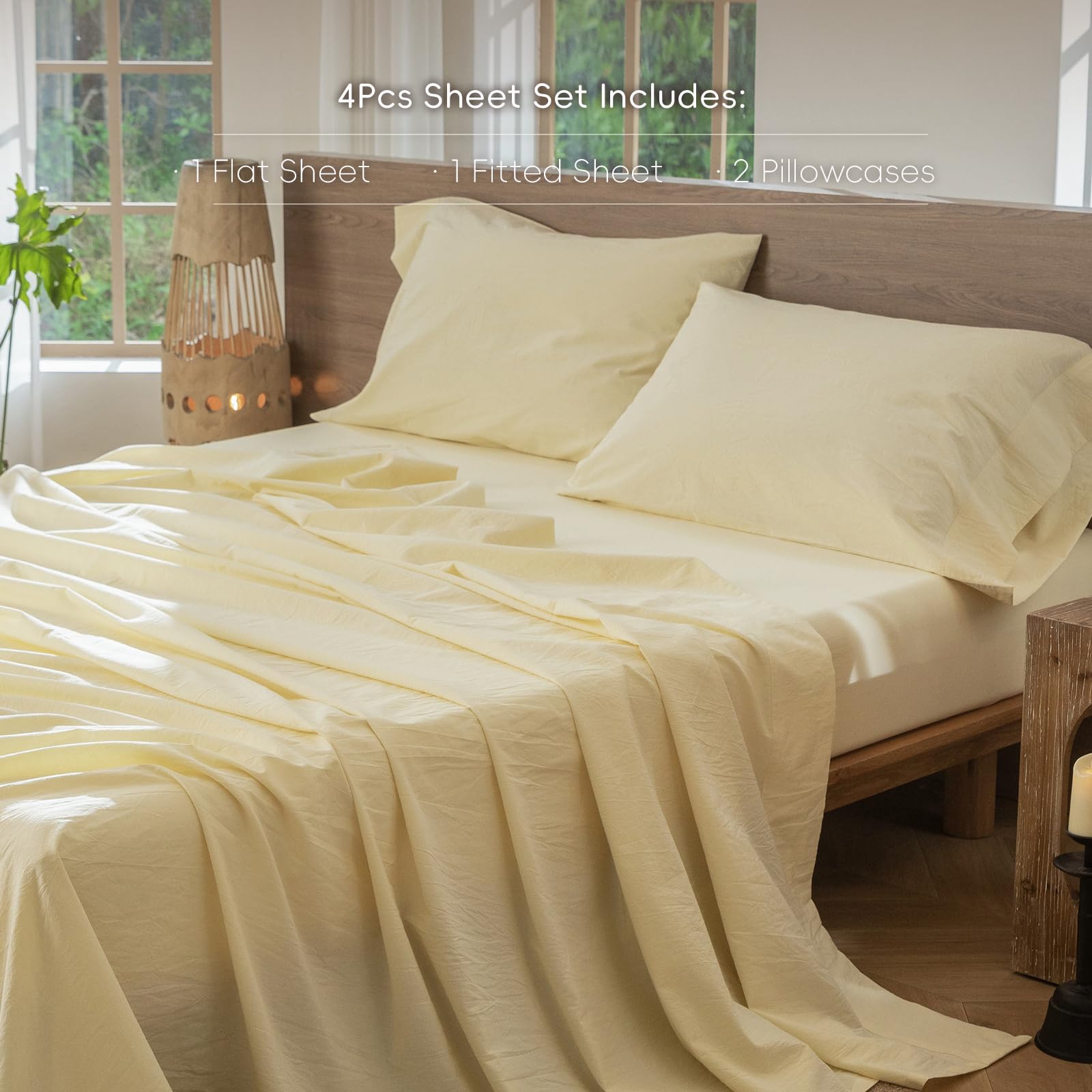 MooMee close-up of washed cotton texture emphasizing soft, breathable comfort