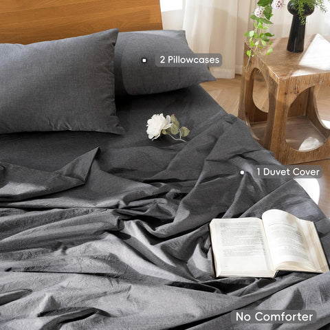 MooMee washed cotton texture close-up highlighting softness and breathable weave