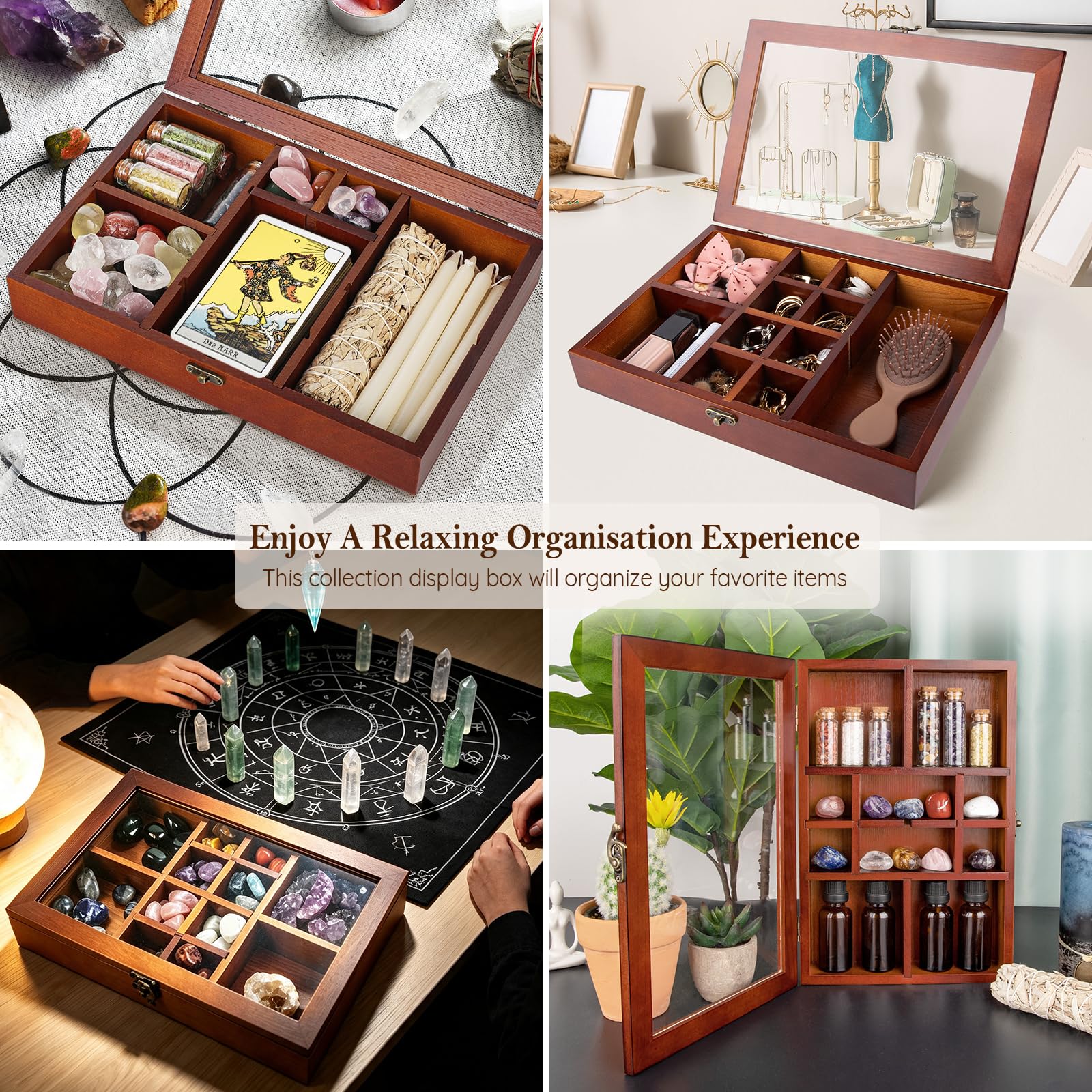 Mooncraftlogy lifestyle shelf display showing decorative placement and stylish home storage