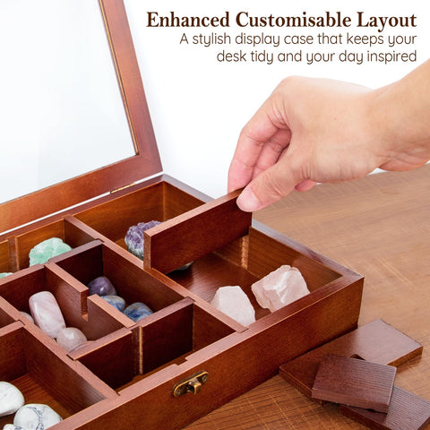 Mooncraftlogy scale comparison with hand holding box illustrating compact size and easy portability