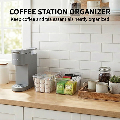 MOONEDGE bins on a pantry shelf showing quick-identify arrangement benefit