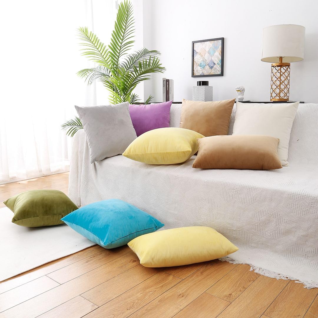 MoonRest styled pillows on sofa showing instant room refresh and visual impact