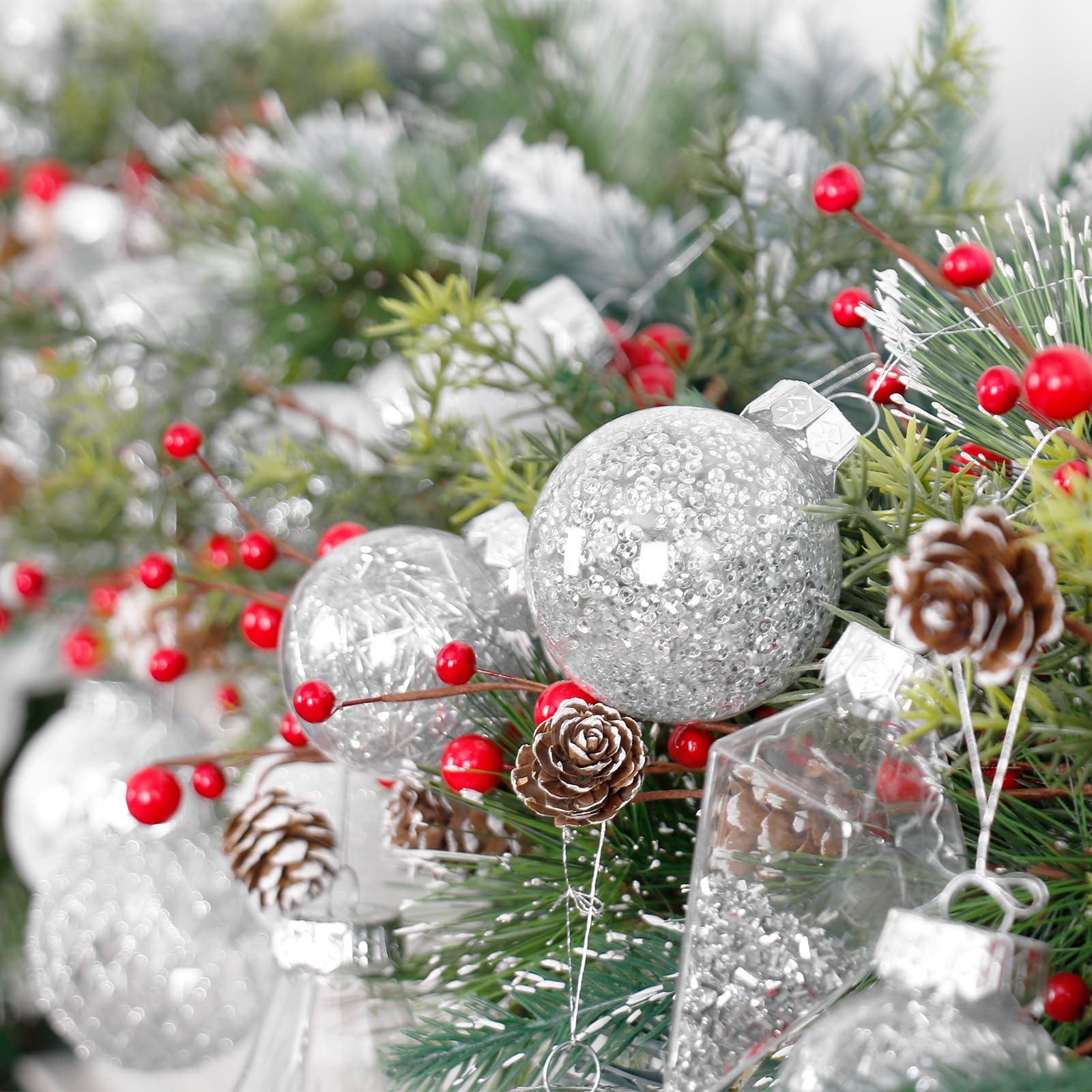 MoonXmas stacked ornaments in storage showing compact reuse and protection