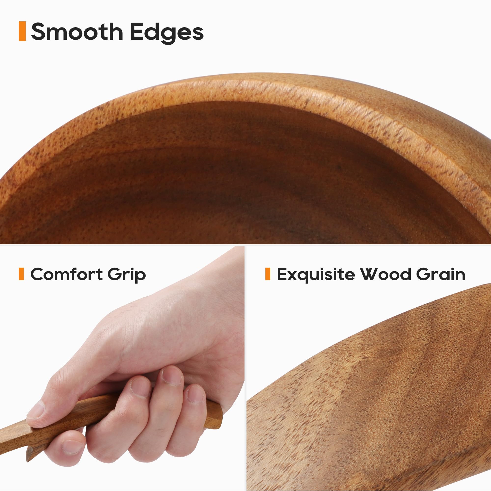 Mooues spoons beside ruler showing size comparison for fit and reach