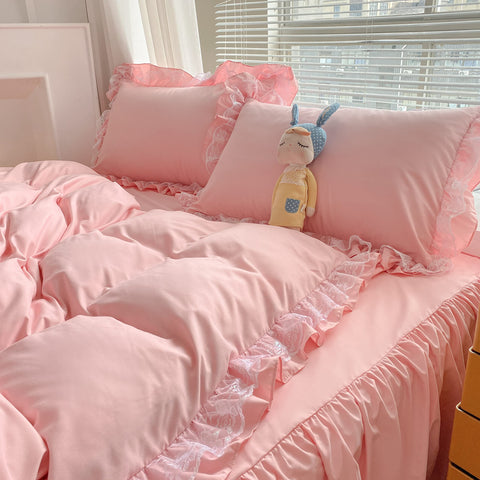 MOOWOO styled twin bed in a bedroom showing how cover transforms decor