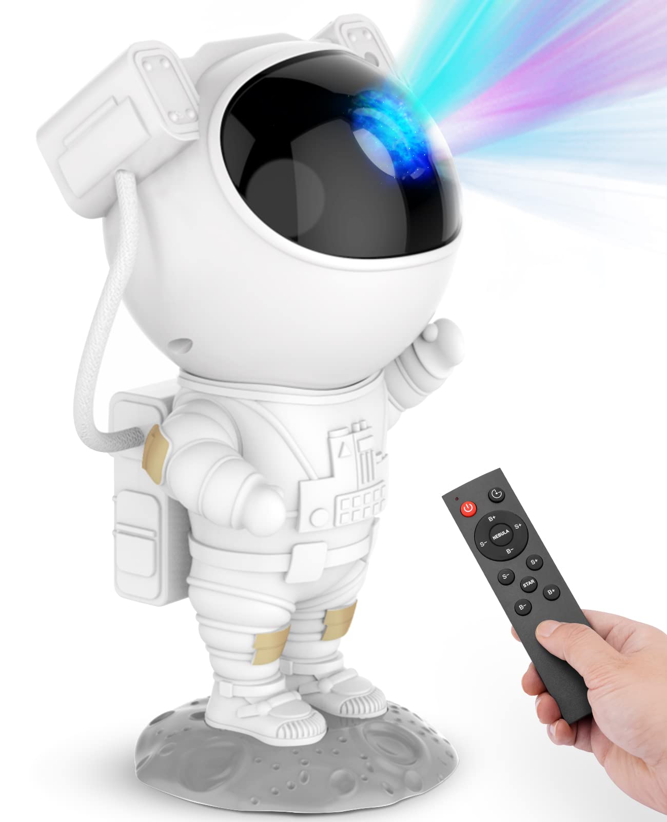 Mooyran astronaut front view product showing compact design and controls, enhances decor