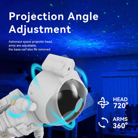 Mooyran projector casting nebula and stars on ceiling, creates calming night atmosphere