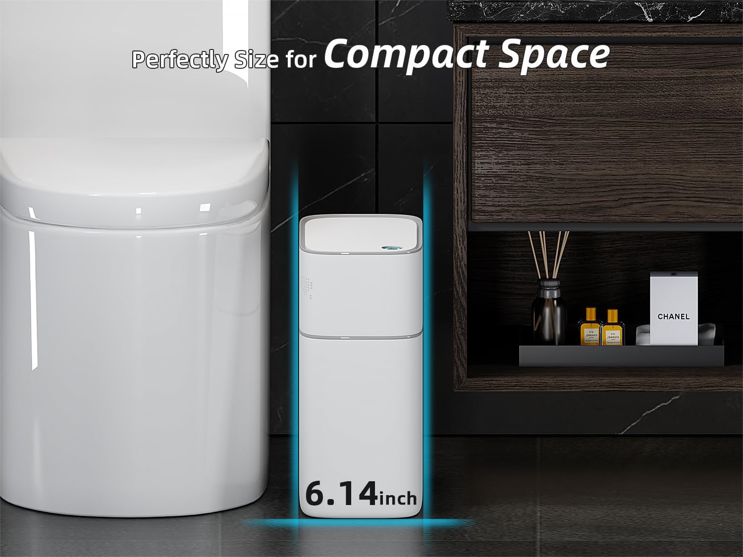 MOPALL close-up vent system illustrating odor-control design for fresher bathroom air