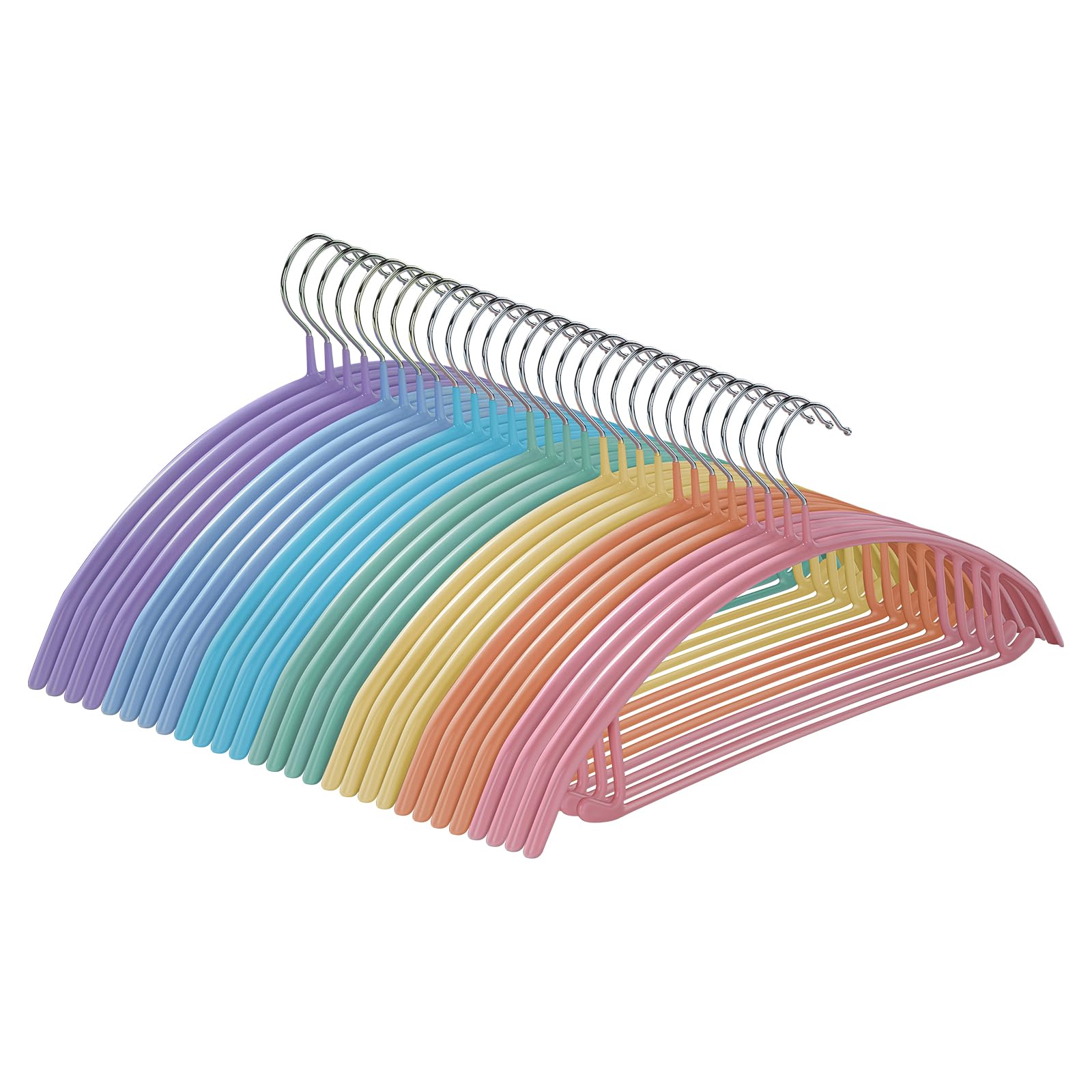 MOPALL front packaging showing 28 colorful hangers and easy organization benefit