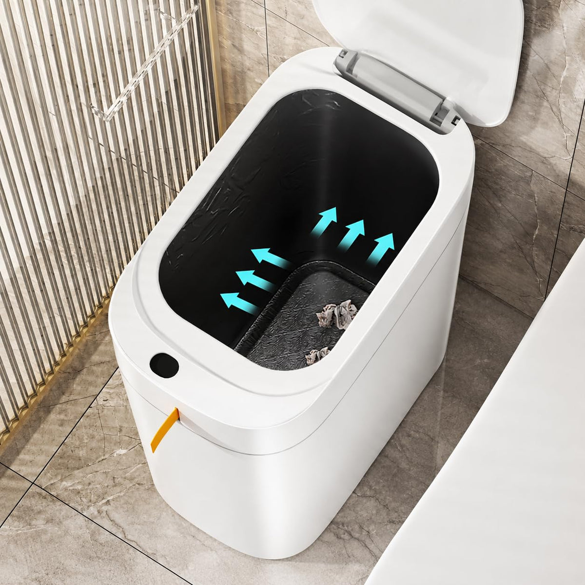 MOPALL front view with closed lid showing sleek compact design and tidy look