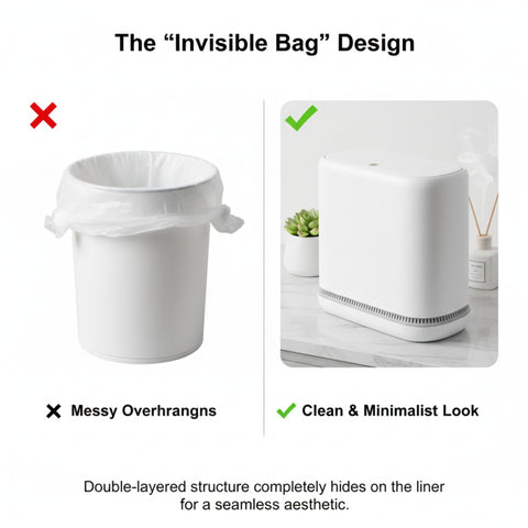 MOPALL press-top locking lid close-up secures trash from pets