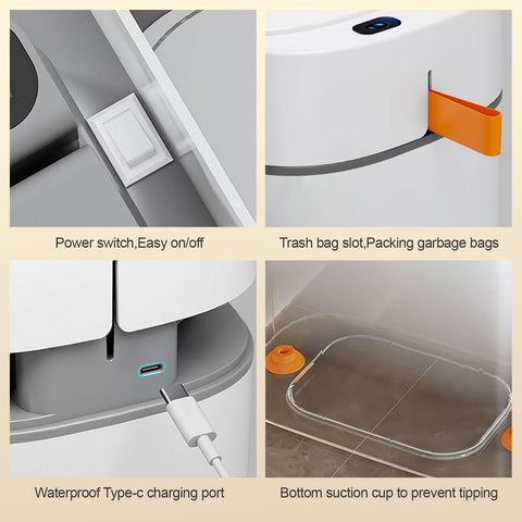 MOPALL placed by a bathroom vanity illustrating space-saving, clean styling