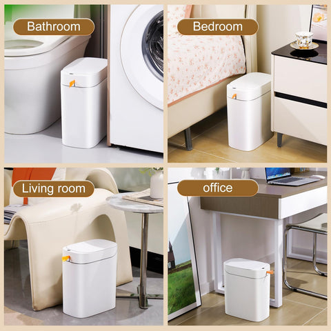 MOPALL next to toilet for scale showing 3.5-gallon compact capacity fit