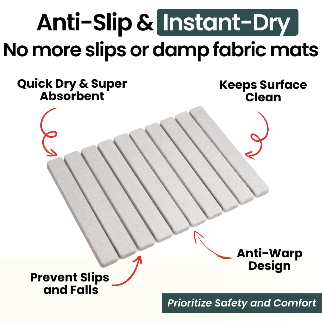 MOPHONICHOME close-up of diatomite texture highlighting rapid moisture absorption benefit