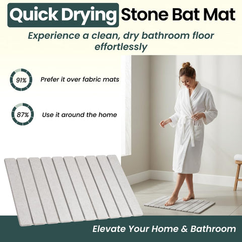 MOPHONICHOME mat beside bathroom sink showing tidy surface for drying hands