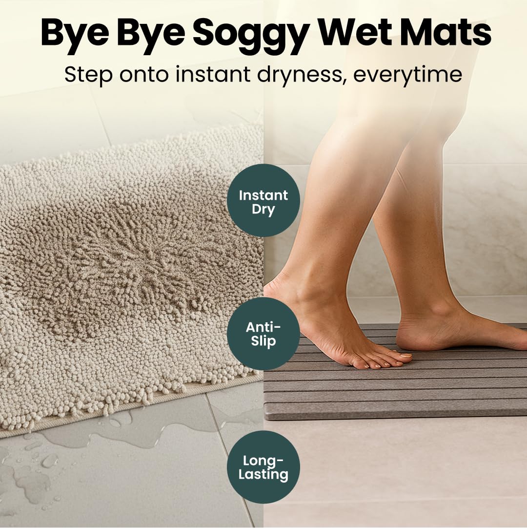 MOPHONICHOME mat under pet bowl keeping floor dry and reducing spills