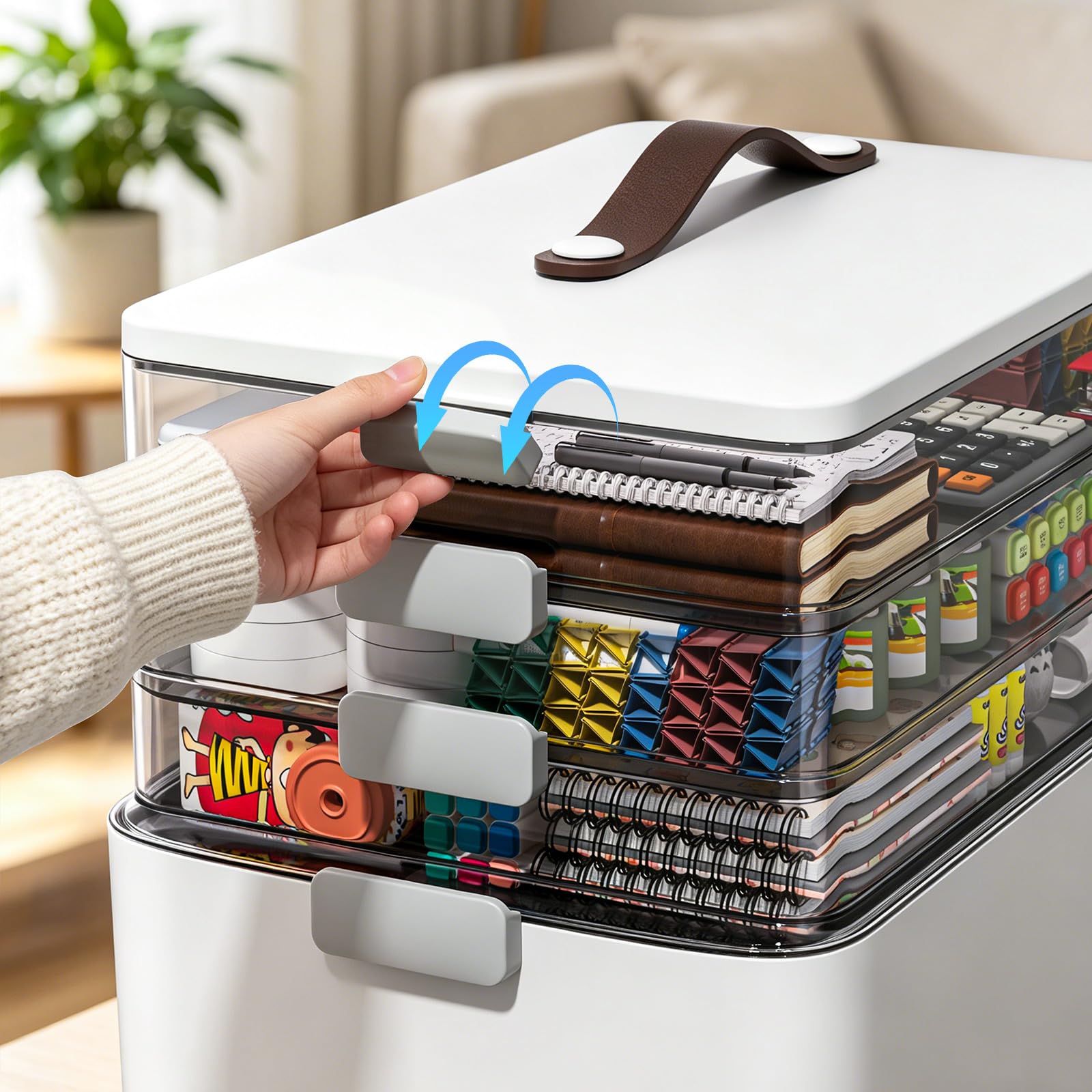 MOPUP on bathroom counter showing convenient access and household organization