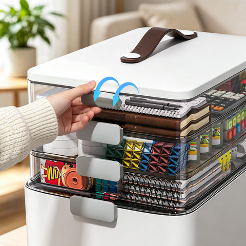 MOPUP on bathroom counter showing convenient access and household organization