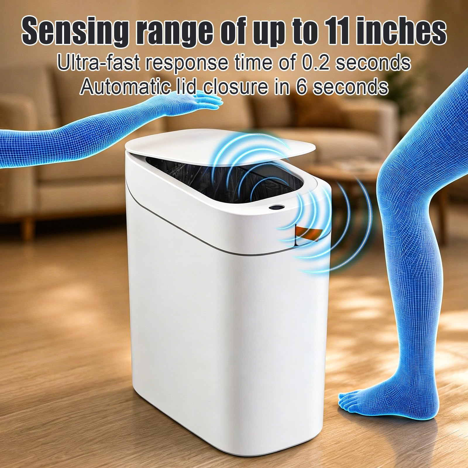 MOPUP side profile showing narrow shape saving floor space