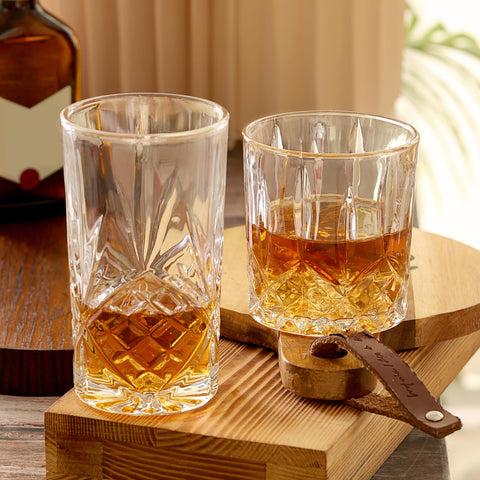 Moretoes cocktail glass close-up of diamond pattern offering secure grip