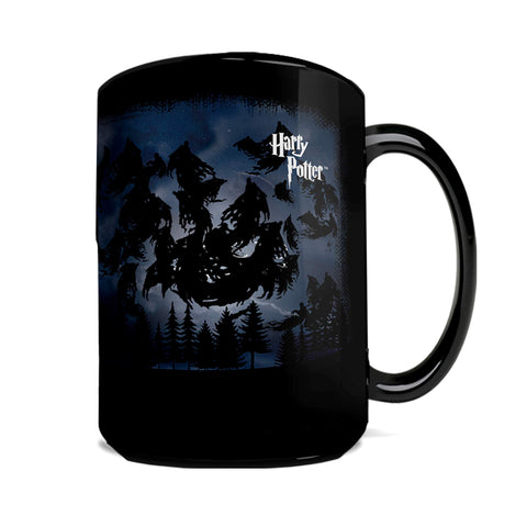 Morphing Mugs held in hand showing scale and 16 oz capacity convenience