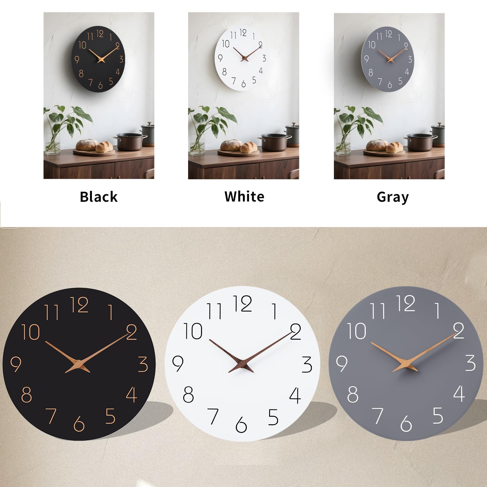 Mosewa detail of khaki wooden hour and minute hands for soft aesthetic benefit