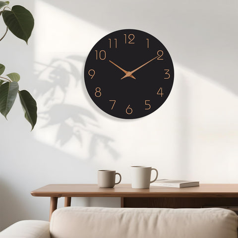 Mosewa mounted in office waiting area demonstrating unobtrusive timekeeping benefit