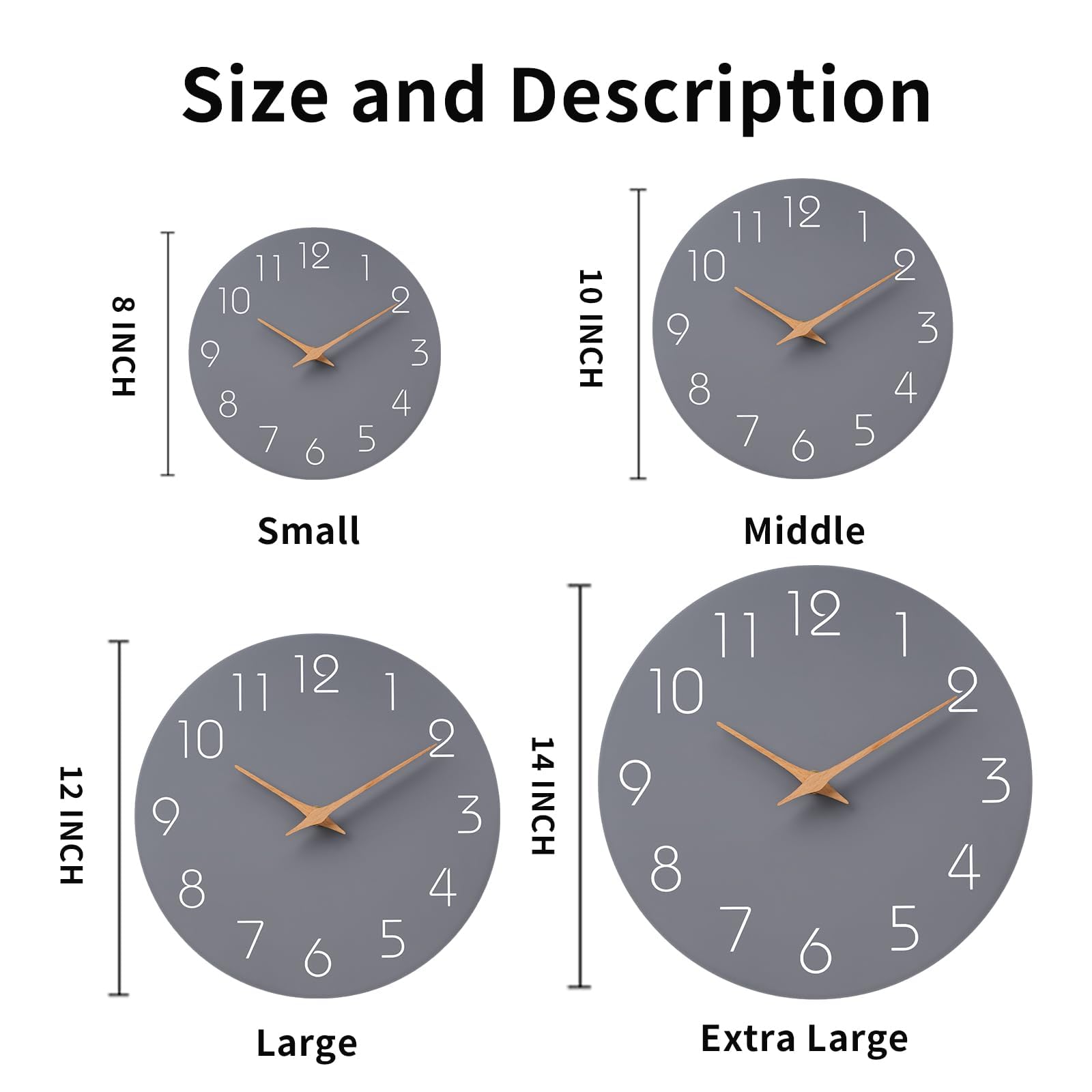 Mosewa detail of bold white numerals showing high contrast for quick time checks