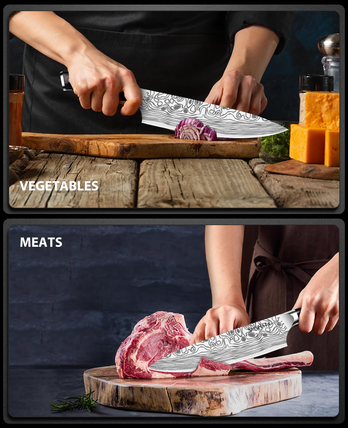 MOSFiATA blade edge profile highlighting the 16-degree per-side sharpness benefit