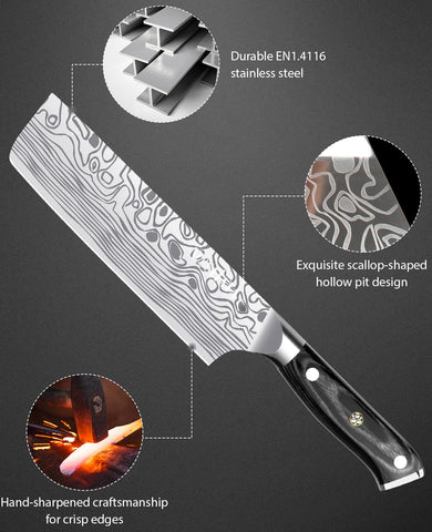 MOSFiATA micarta handle detail highlighting secure grip and moisture resistance