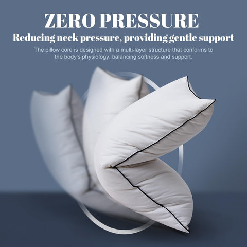 Mosluna hands patting pillow to restore loft for quick fluff and renewed support