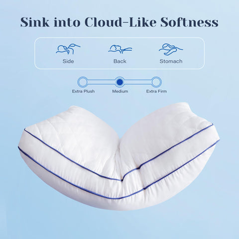 mosluna shredded memory foam close-up showing breathable fill benefit