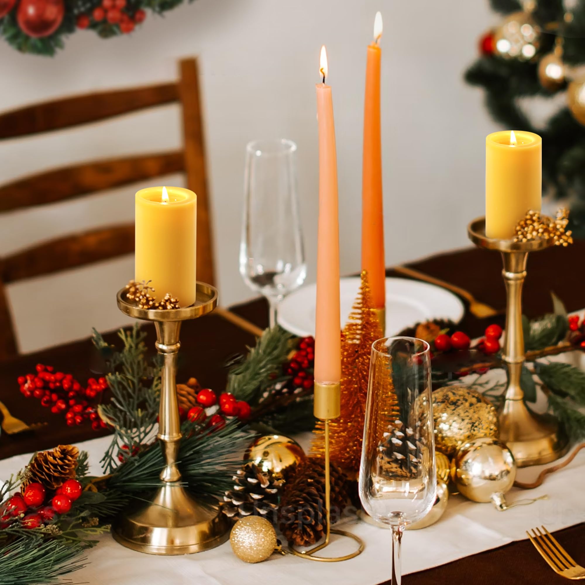 MOSROAD pillar candles included in an emergency kit setup, reliable long-lasting light
