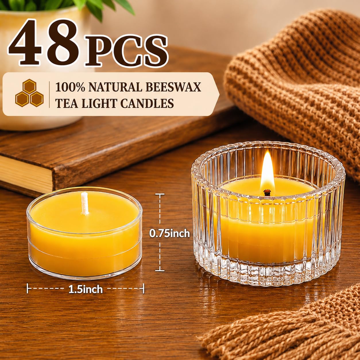 MOSROAD tea light in different holders showing versatile fit benefit