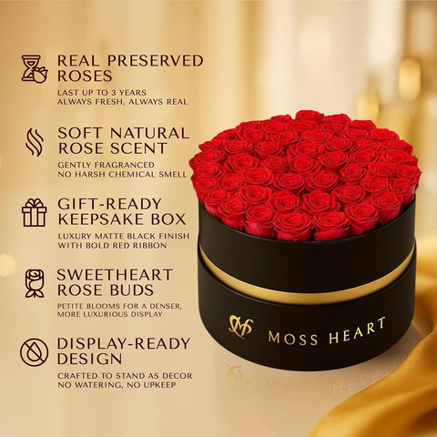 Moss Heart as dining table centerpiece adding timeless elegance to room benefit