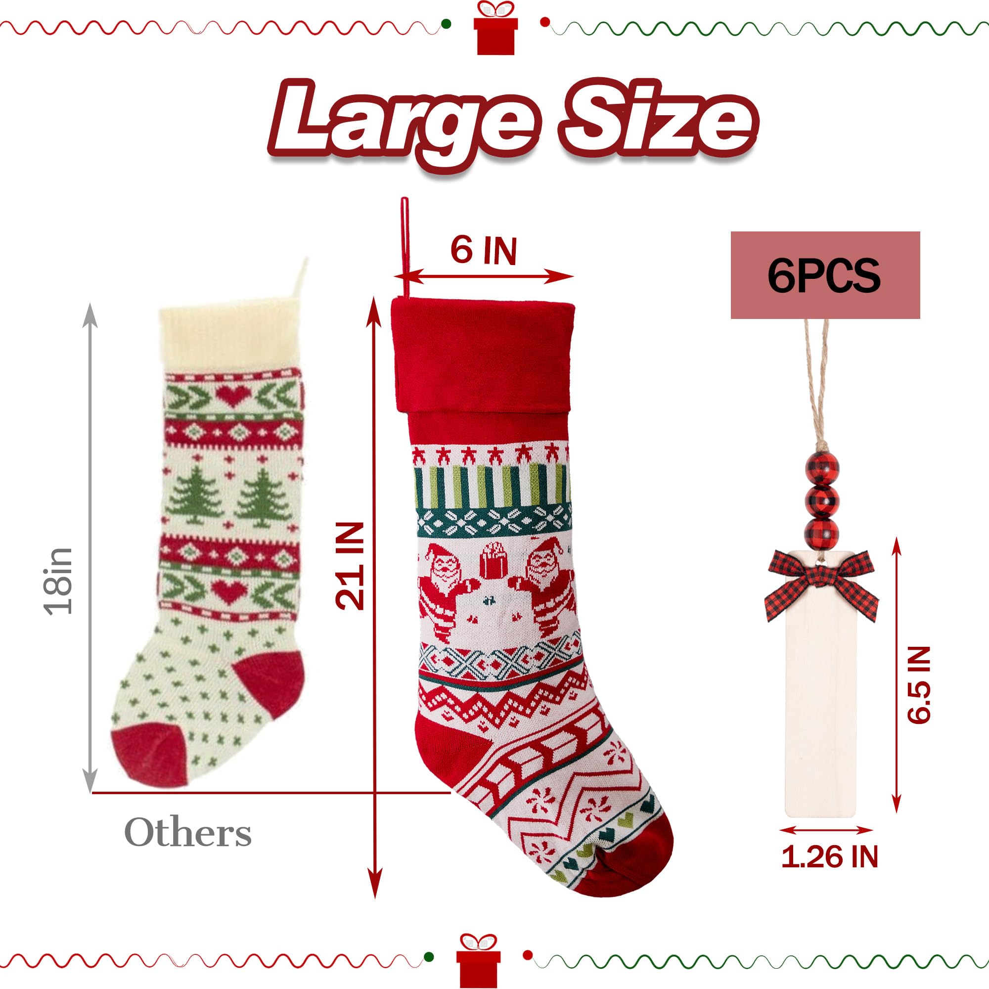 Mostop stocking filled with gifts demonstrating generous capacity