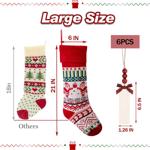 Mostop stocking filled with gifts demonstrating generous capacity