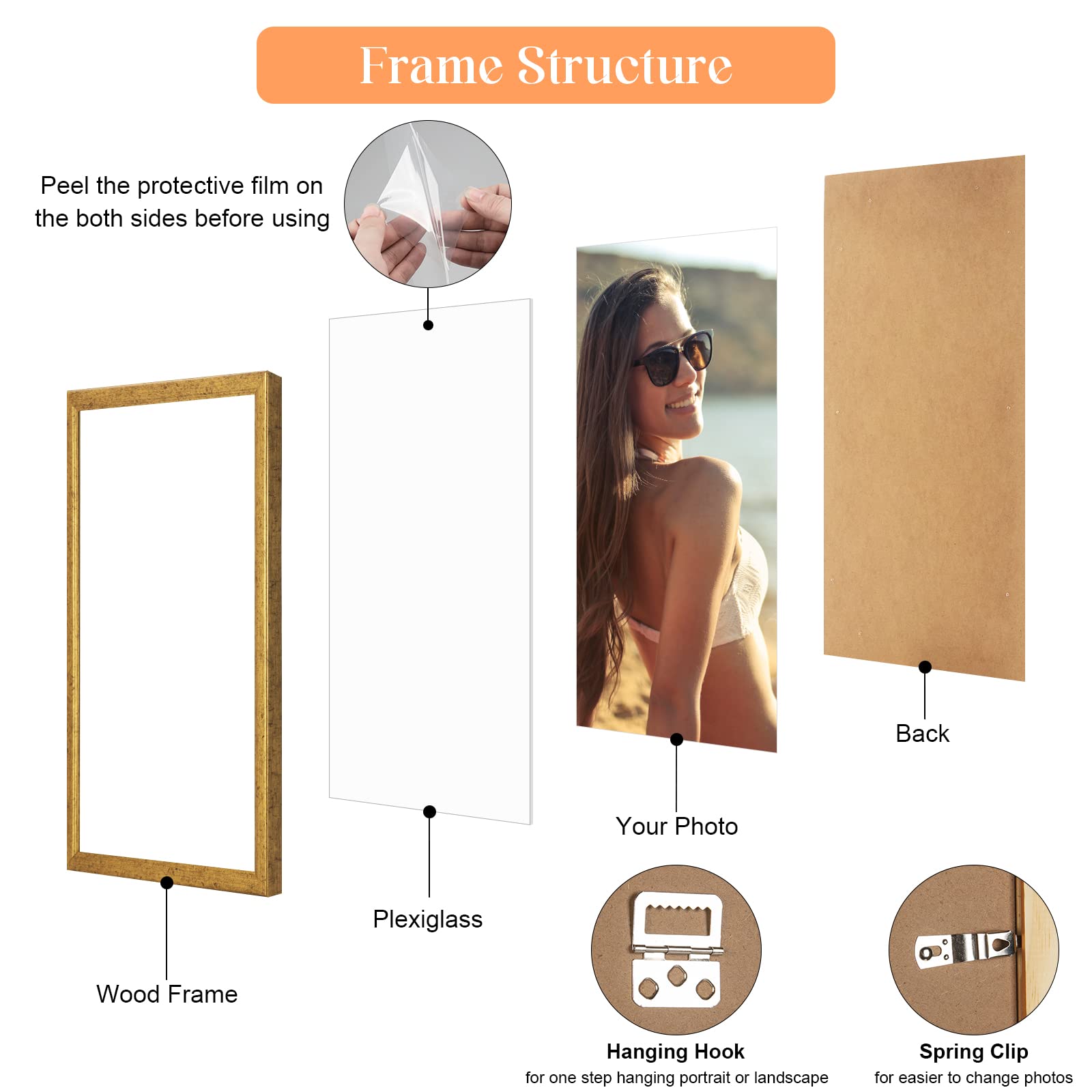 MOUDAMION frame on gallery wall creating warm, stylish room ambience