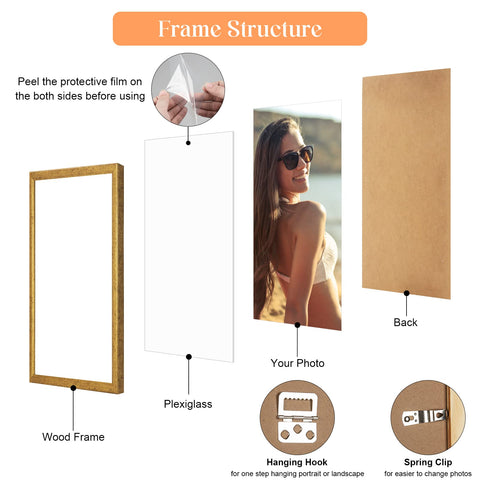 MOUDAMION frame on gallery wall creating warm, stylish room ambience
