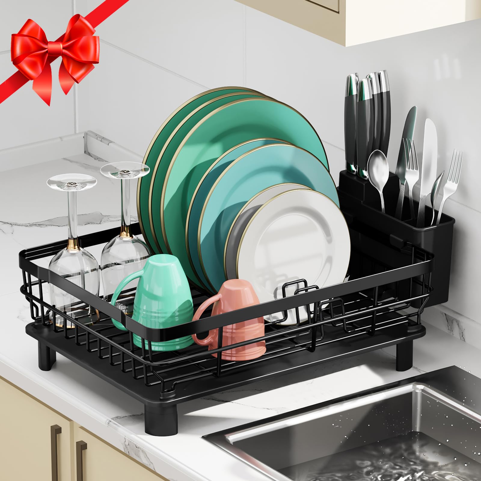 MOUKABAL on kitchen counter in use, saving space and reducing clutter